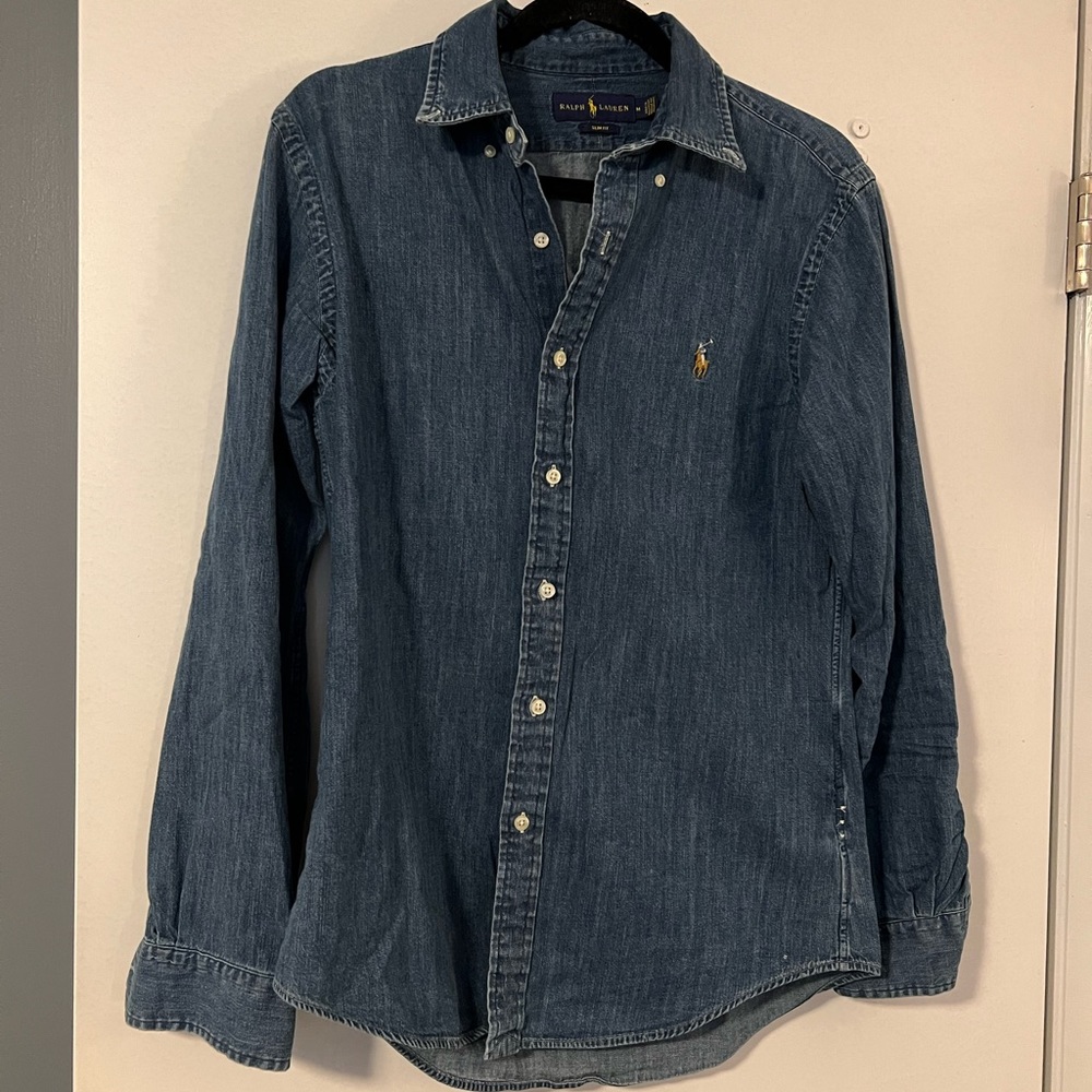 Polo Ralph Lauren Men’s Slim Denim Button Down